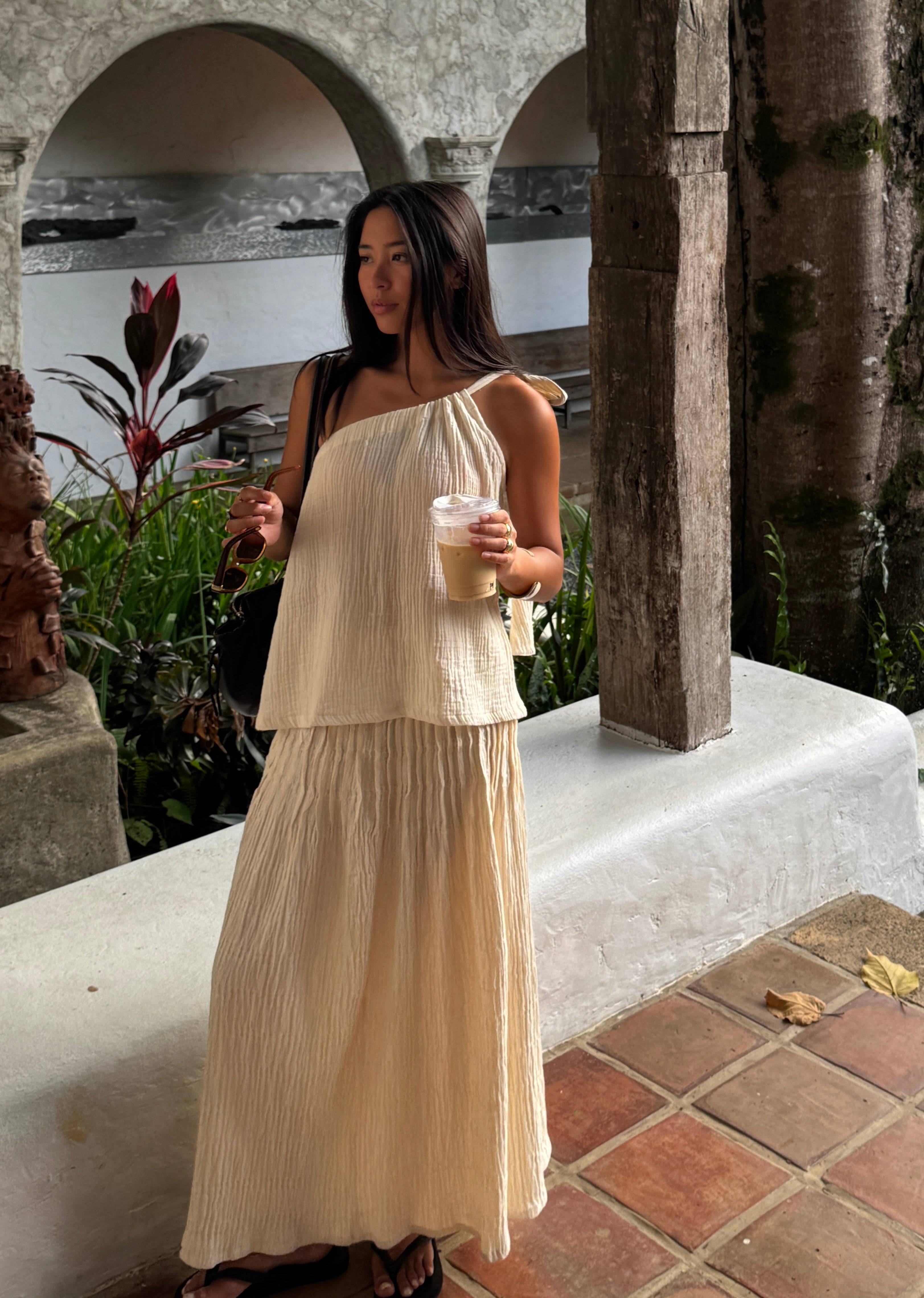 Butter One Shoulder Top