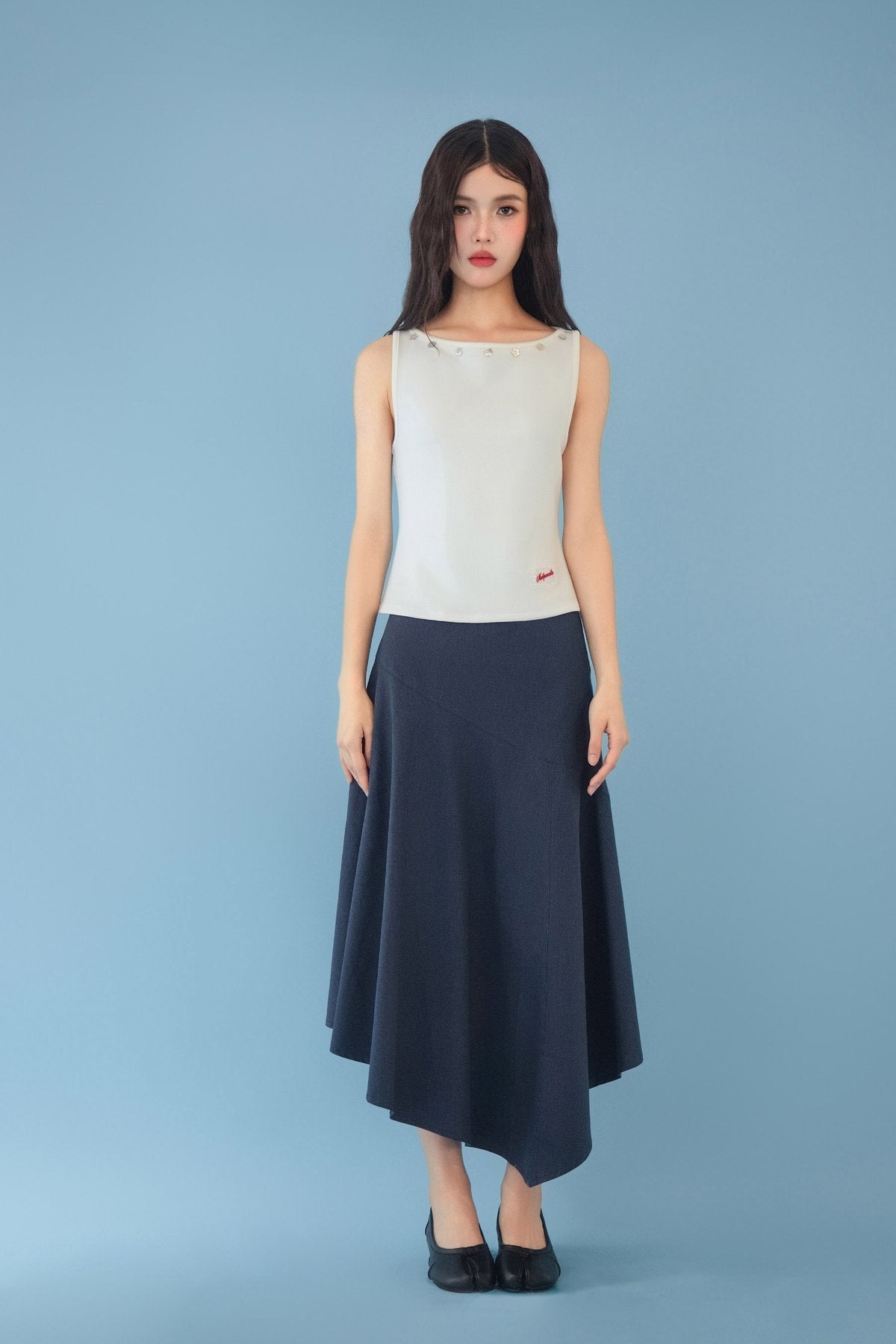 Georgie Top in Blanc
