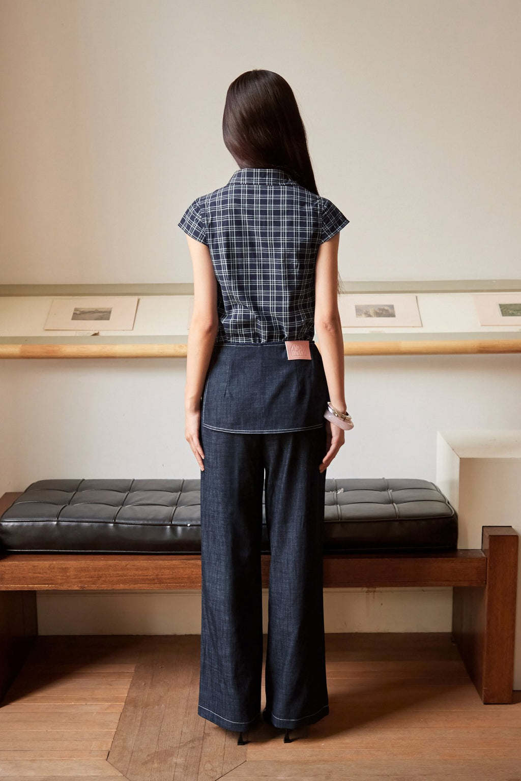 Leif Layered Pants in Deep Indigo